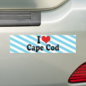 Autocollant De Voiture J'aime Cape Cod (En voiture)