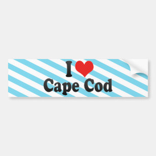 Autocollant De Voiture J'aime Cape Cod