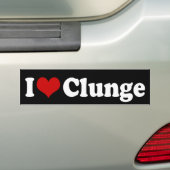 AUTOCOLLANT DE VOITURE J'AIME {COEUR} CLUNGE (En voiture)