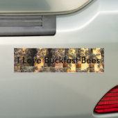 Autocollant De Voiture J'aime des abeilles de buckfast (En voiture)