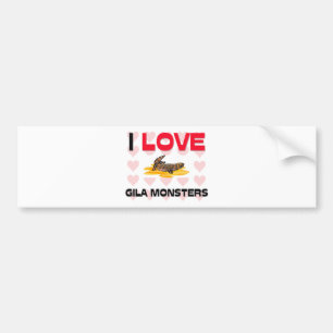 Autocollant De Voiture J'aime des monstres de Gila