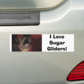 Autocollant De Voiture J'aime des planeurs de sucre ! (En voiture)