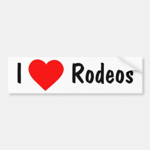 Autocollant De Voiture J'aime des rodéos