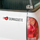 AUTOCOLLANT DE VOITURE J'AIME DUMAGUETE (Sur camion)