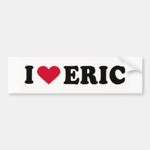 AUTOCOLLANT DE VOITURE J'AIME ERIC