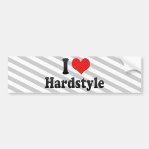 Autocollant De Voiture J'aime Hardstyle