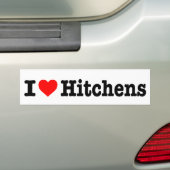 AUTOCOLLANT DE VOITURE "J'AIME HITCHENS " (En voiture)