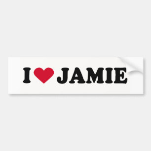 AUTOCOLLANT DE VOITURE J'AIME JAMIE