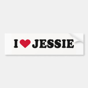 AUTOCOLLANT DE VOITURE J'AIME JESSIE