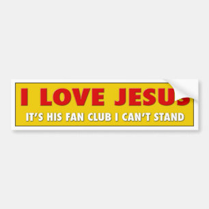 Autocollant De Voiture J'aime Jésus