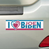 Autocollant De Voiture J'aime Joe Biden (En voiture)
