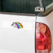 Autocollant De Voiture J'aime juste des arcs-en-ciel (Sur camion)