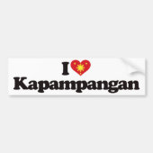 Autocollant De Voiture J'aime Kapampangan (Devant)