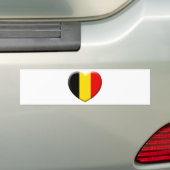 Autocollant De Voiture j'aime la Belgique (En voiture)