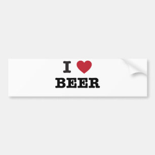 Autocollant De Voiture j'aime la bière