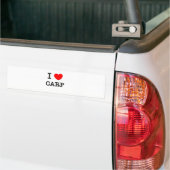 Autocollant De Voiture J'aime la carpe (Sur camion)