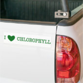 Autocollant De Voiture J'aime la chlorophylle (Sur camion)