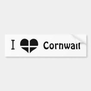 Autocollant De Voiture J'aime la conception de coeur de drapeau de St