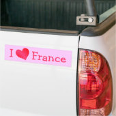Autocollant De Voiture J'aime la France (Sur camion)