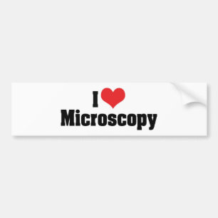 Autocollant De Voiture J'aime la microscopie cardiaque