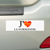 Autocollant De Voiture J'aime la Normandie (En voiture)