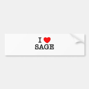 Autocollant De Voiture J'aime la sauge
