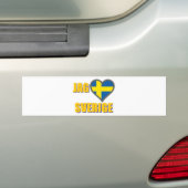 Autocollant De Voiture J'aime la Suède (pointe Älskar Sverige) (En voiture)