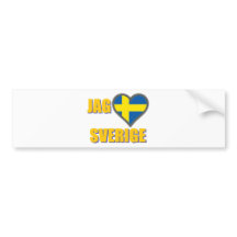 J'aime la Suède (pointe Älskar Sverige)