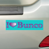 Autocollant De Voiture J'aime l'adhésif pour pare-chocs de Bunco (En voiture)