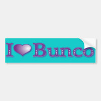 J'aime l'adhésif pour pare-chocs de Bunco