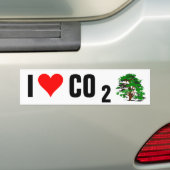 Autocollant De Voiture J'aime l'adhésif pour pare-chocs de CO2 (En voiture)