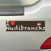 Autocollant De Voiture J'aime l'adhésif pour pare-chocs de Nudibranchs (En voiture)