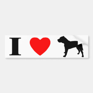 Autocollant De Voiture J'aime l'adhésif pour pare-chocs de Presa Canario