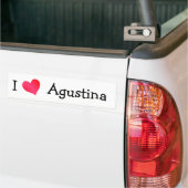 Autocollant De Voiture J'Aime L'Agustina (Sur camion)