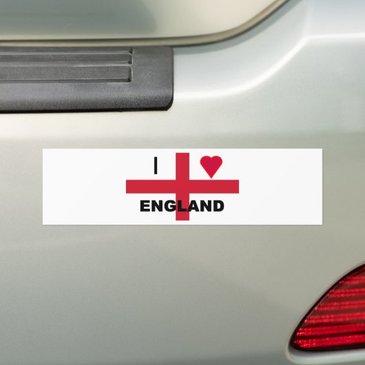 Autocollant De Voiture J'aime l'Angleterre (En voiture)