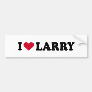 AUTOCOLLANT DE VOITURE J'AIME LARRY