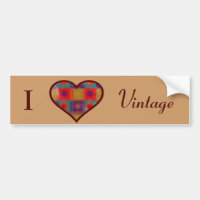 J'aime l'autocollant vintage