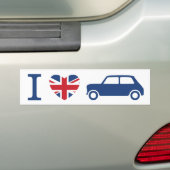 Autocollant De Voiture J'aime le bumper Sticker de Mini Coopers (En voiture)