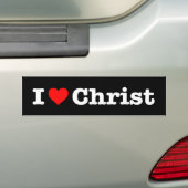 AUTOCOLLANT DE VOITURE "J'AIME LE CHRIST" (En voiture)