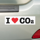 Autocollant De Voiture J'aime le CO2 (En voiture)