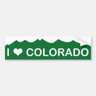 AUTOCOLLANT DE VOITURE J'AIME LE COLORADO