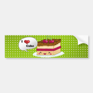 Autocollant De Voiture J'aime le gâteau