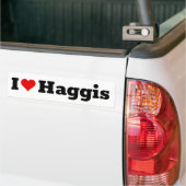 Autocollant De Voiture J'aime le haggis (Sur camion)