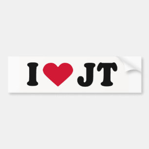 AUTOCOLLANT DE VOITURE J'AIME LE JT