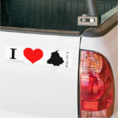 Autocollant De Voiture J'aime le Pendjab (Sur camion)