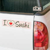 Autocollant De Voiture J'Aime Le Sushi (Sur camion)