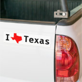 Autocollant De Voiture J'aime (le Texas) le Texas (Sur camion)