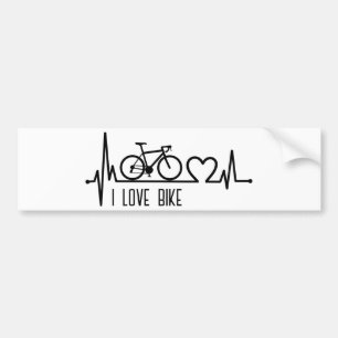 Autocollant De Voiture J'aime le vélo