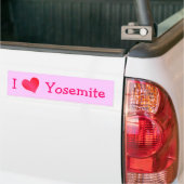 Autocollant De Voiture J'Aime Le Yosemite (Sur camion)