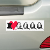 Autocollant De Voiture J'Aime Les Chats Gras ! (En voiture)